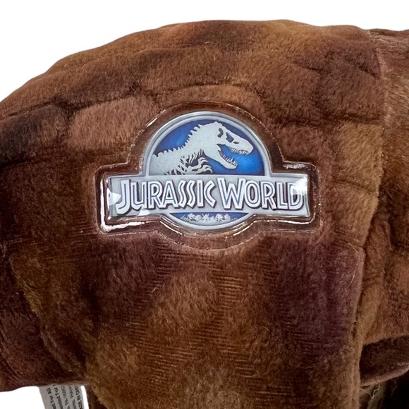Jurassic World Brown Dinosaur T-Rex Plush 10” X 13” Stuffed Toy EUC - Picture 7 of 10